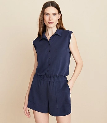 Petite Lou & Grey Sandwashed Utility Romper