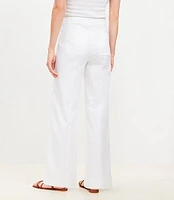 Cotton Linen Straight Pants