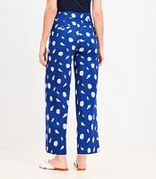 Petite Palmer Wide Leg Crop Pants Shell Print