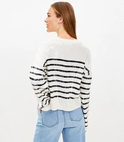 Striped Sequin Sweater