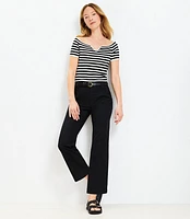 Petite Kick Crop Pants Twill