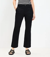 Petite Kick Crop Pants Twill