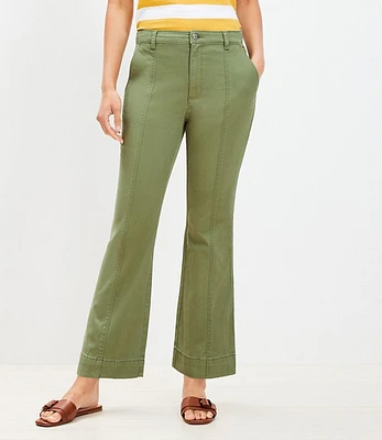 Petite Kick Crop Pants Twill