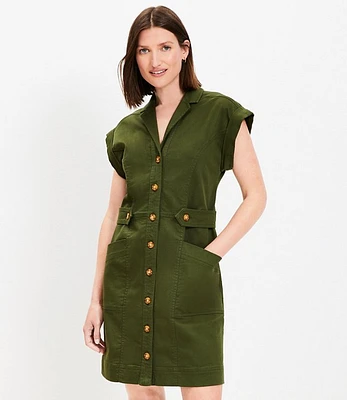 Petite Utility Mini Pocket Shirtdress