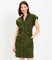 Petite Utility Mini Pocket Shirtdress