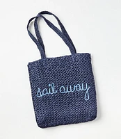 Raffia Sail Away Tote Bag