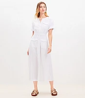 Petite Utility Midi Pocket Dress