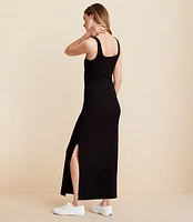 Lou & Grey Ribbed Active Maxi Dress