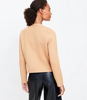 V-Neck Sweater Jacket