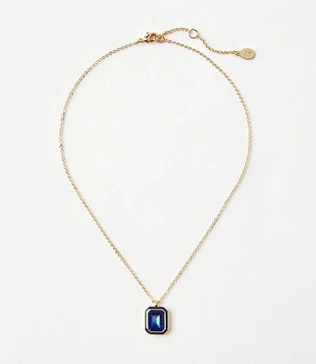 Modern Square Drop Necklace