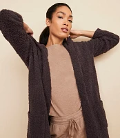 Lou & Grey Cozy Up Hooded Pocket Open Cardigan