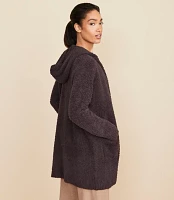 Lou & Grey Cozy Up Hooded Pocket Open Cardigan