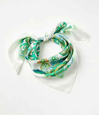 Paisley Square Silk Scarf