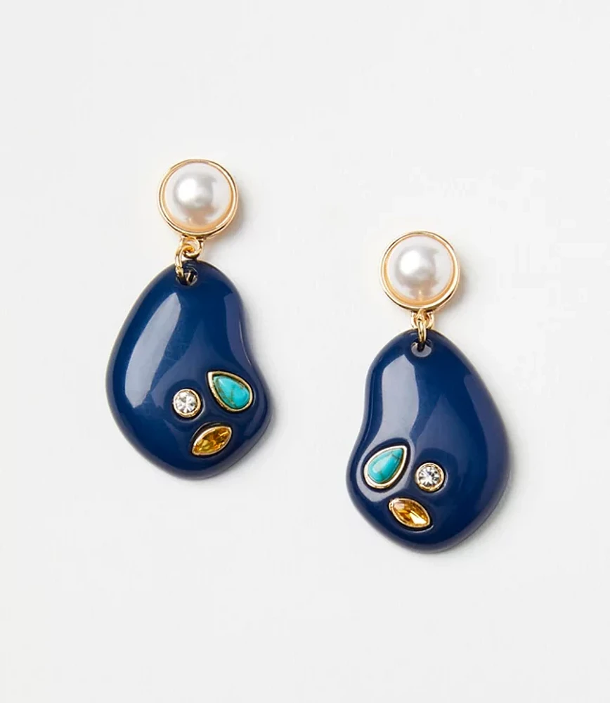 Pearlized Drop Earrings