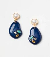 Pearlized Drop Earrings