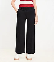 Petite Stovepipe Pants Twill