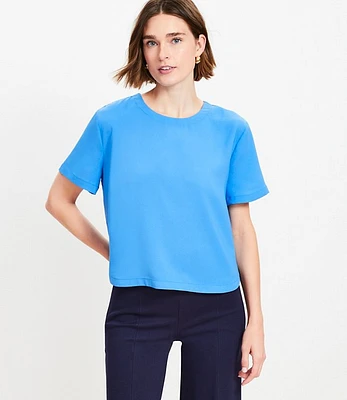 Petite Clean Short Sleeve Top