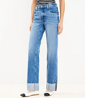 Curvy Slouchy Boyfriend Jeans Classic Mid Wash