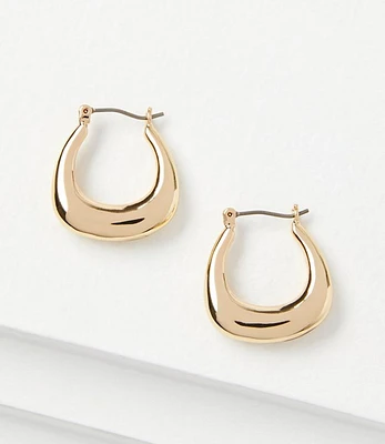 Triangle Metal Hoop Earrings