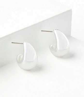 Metallic Teardrop Earrings