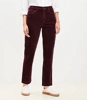 Curvy Straight Corduroy Pants