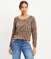 Leopard Print Luxe Knit Sweater