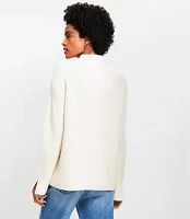 Ribbed Mock Neck Sweater