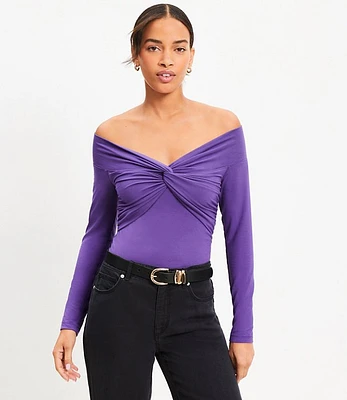 Knot Off The Shoulder Top