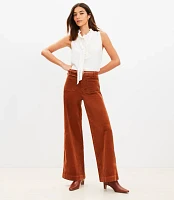 Tall Palmer Wide Leg Pants Brushed Corduroy