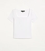 LOFT Versa 360 Knit Square Neck Tee