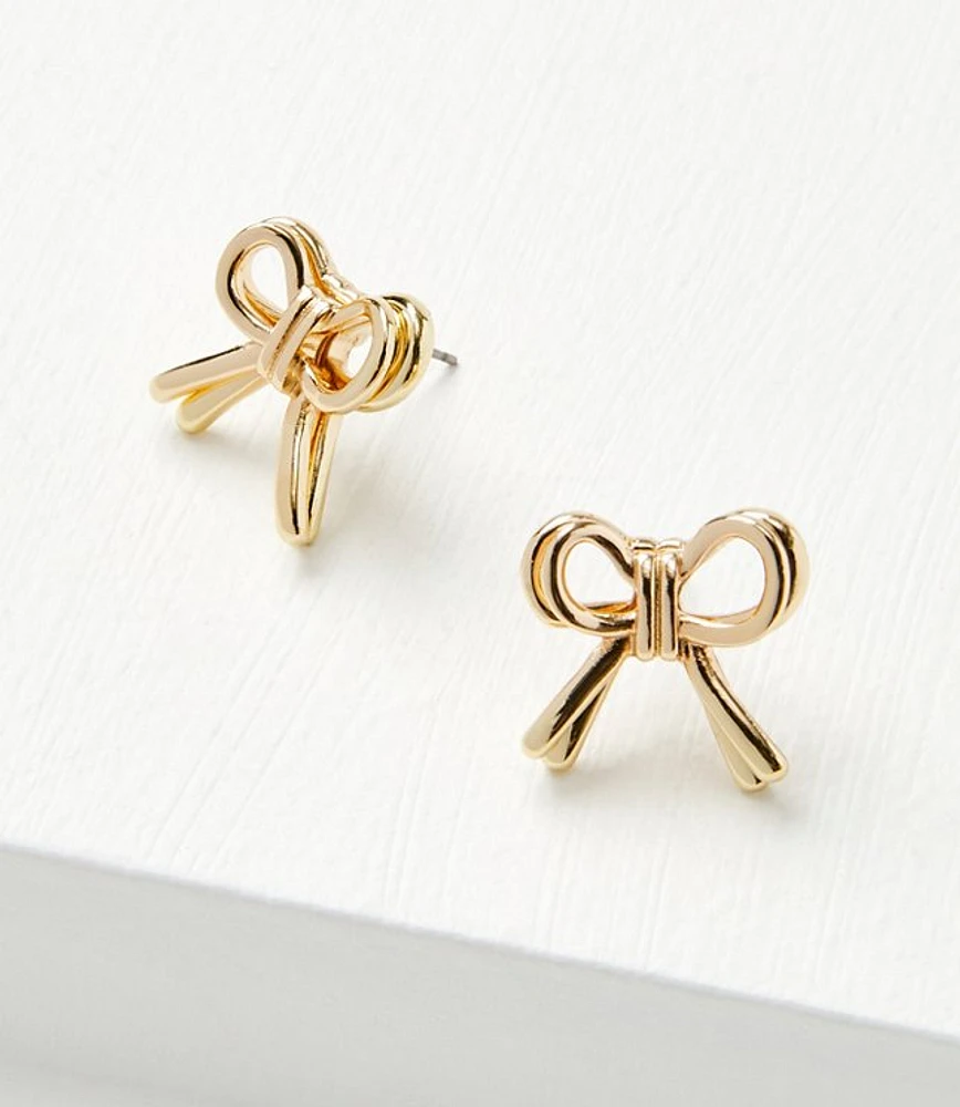 Metal Bow Earrings