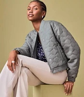 Quilted Bomber Jacket