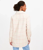 Houndstooth Shirt Jacket