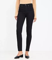 Petite High Rise Skinny Jeans Black