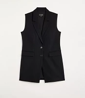 Petite LOFT Versa Ponte Deluxe Long Vest