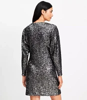 Petite Sequin Boatneck Mini Dress