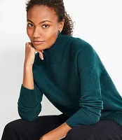 Mock Neck Tunic Sweater