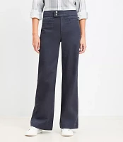 Palmer Wide Leg Pants Twill