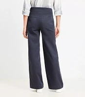 Palmer Wide Leg Pants Twill