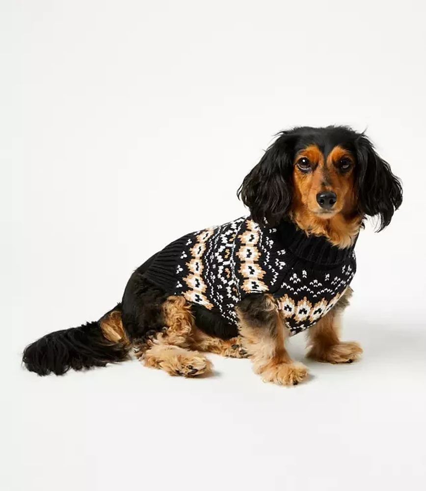 Fair Isle Dog Sweater