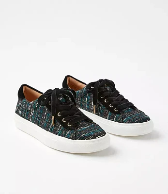 Tweed Lace Up Sneakers