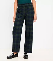 Petite Straight Cropped Cuff Pant Wool Blend