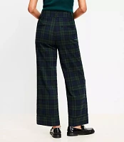 Petite Straight Cropped Cuff Pant Wool Blend