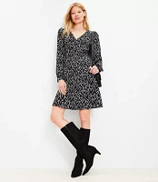 Tall Heart V-Neck Mini Flare Dress