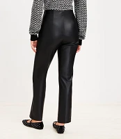 Faux Leather Straight Pants