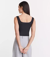 LOFT Versa Ribbed Square Neck Bodysuit