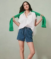 Poplin Henley Dolman Everyday Tunic Shirt