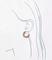 Pave Hoop Earrings