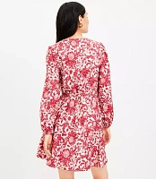 Tall Night Bloom Belted Mini Pocket Dress