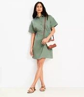 Twill Utility Mini Pocket Dress